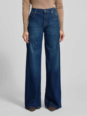 Jeansy rozkloszowane z 5 kieszeniami model ‘PALAZZO PATCH’ CAMBIO