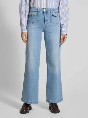 Jeansy rozkloszowane z kieszeniami z patką model ‘COLETTE’ MOS MOSH