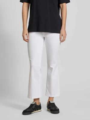 Jeansy rozkloszowane z listwą guzikową model ‘PRINCESS’ Liu Jo White