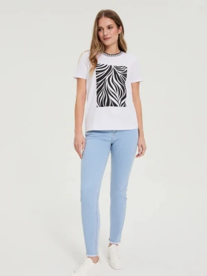 Jeansy rurki jasnoniebieskie Moodo