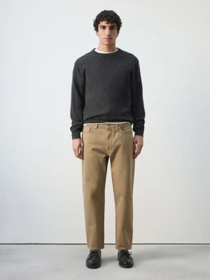 Jeansy Sammy o skróconym kroju carrot fit beżowy - Mężczyzna - - MANGO MAN