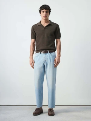 Jeansy Sammy o skróconym kroju carrot fit jasnoniebieski - Mężczyzna - - MANGO MAN