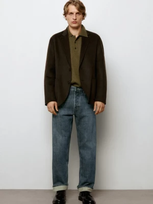 Jeansy O Kroju Wykończenie Selvedge - Indygo - Massimo Dutti - Male