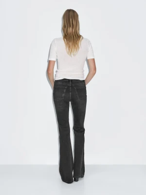 Jeansy Skinny Dzwony Z Wysokim Stanem - Czarny - - Massimo Dutti - Female
