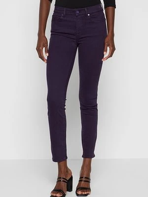 Jeansy Skinny Fit 7 For All Mankind fioletowy