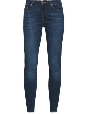 Jeansy Skinny Fit 7 For All Mankind granatowy
