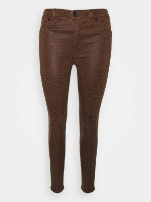 Jeansy Skinny Fit 7 For All Mankind ciemnobrązowy