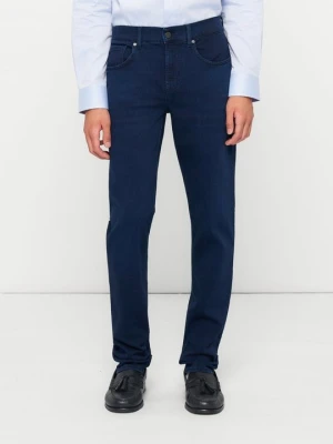Jeansy Skinny Fit 7 For All Mankind granatowy