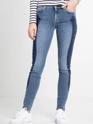 Jeansy Skinny Fit 7 For All Mankind niebieski