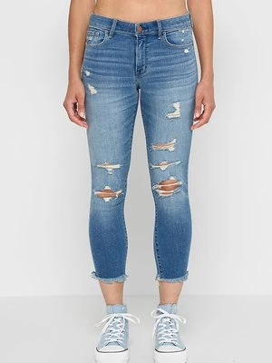 Jeansy Skinny Fit Abercrombie & Fitch niebieski