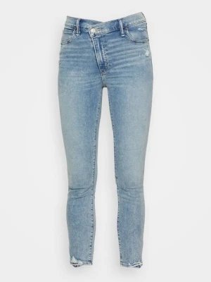 Jeansy Skinny Fit Abercrombie & Fitch jasnoniebieski denim