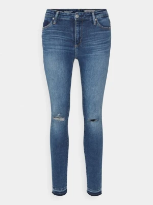 Jeansy Skinny Fit Ag Jeans niebieski denim