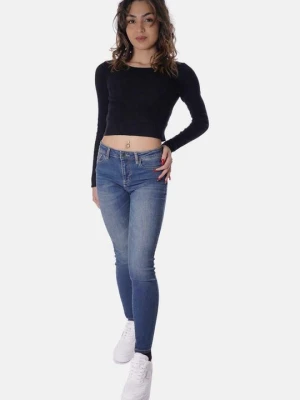 Jeansy Skinny Fit Armani Exchange niebieski denim