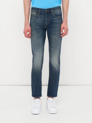 Jeansy Skinny Fit Armani Exchange niebieski denim