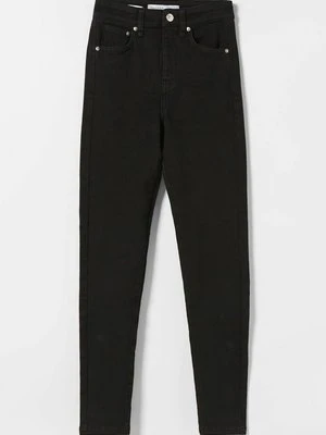 Jeansy Skinny Fit Bershka czarny