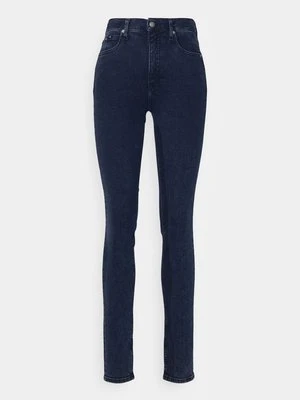 Jeansy Skinny Fit Calvin Klein Jeans ciemnoniebieski