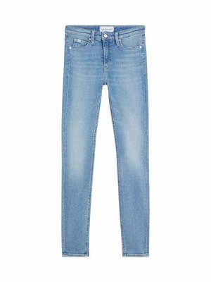 Jeansy Skinny Fit Calvin Klein Jeans niebieski