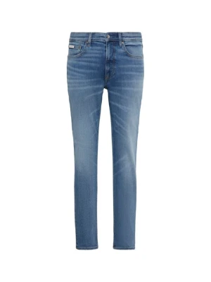 Jeansy Skinny Fit Calvin Klein Jeans niebieski