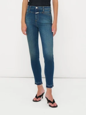 Jeansy Skinny Fit Closed granatowy