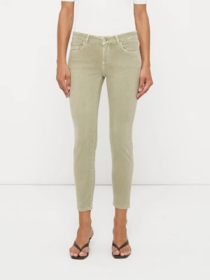 Jeansy Skinny Fit Closed jasnozielony