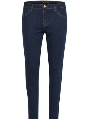 Jeansy Skinny Fit Cream niebieski denim