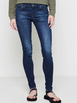 Jeansy Skinny Fit Denham niebieski