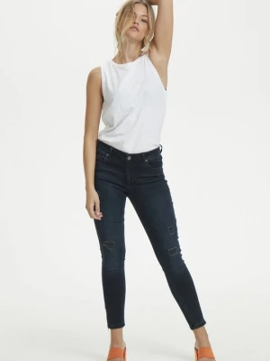 Jeansy Skinny Fit Denim Hunter ciemnoniebieski