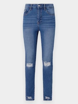Jeansy Skinny Fit DENIM PROJECT niebieski denim