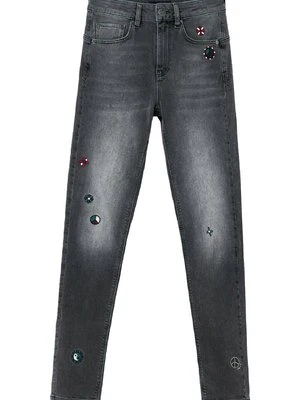 Jeansy Skinny Fit Desigual czarny