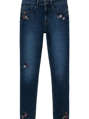 Jeansy Skinny Fit Desigual niebieski