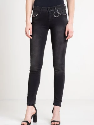 Jeansy Skinny Fit Diesel czarny