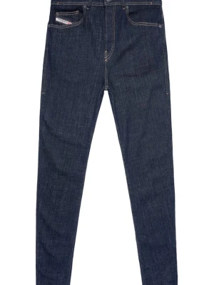 Jeansy Skinny Fit Diesel granatowy