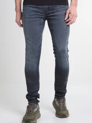 Jeansy Skinny Fit Diesel granatowy