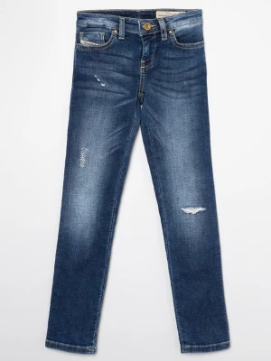 Jeansy Skinny Fit Diesel granatowy