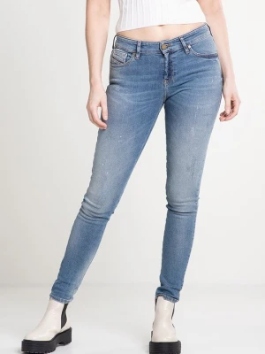 Jeansy Skinny Fit Diesel jasnoniebieski