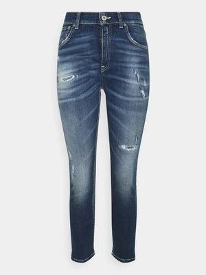 Jeansy Skinny Fit Dondup niebieski denim