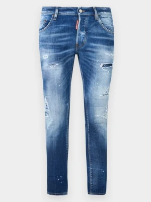 Jeansy Skinny Fit Dsquared2 granatowy