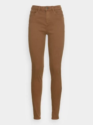 Jeansy Skinny Fit Esprit brązowy