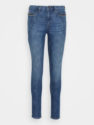 Jeansy Skinny Fit Esprit niebieski denim
