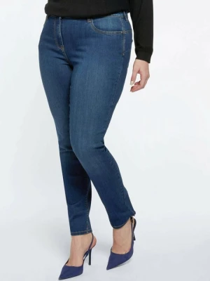 Jeansy Skinny Fit Fiorella Rubino niebieski
