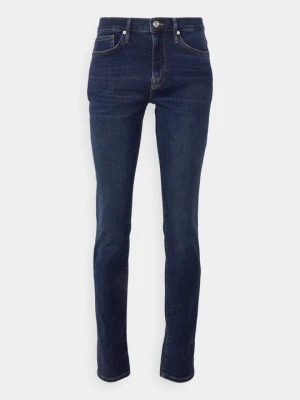 Jeansy Skinny Fit Frame ciemnoniebieski