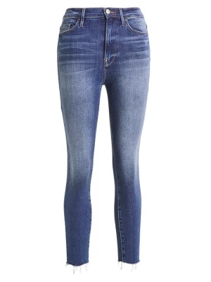 Jeansy Skinny Fit Frame granatowy