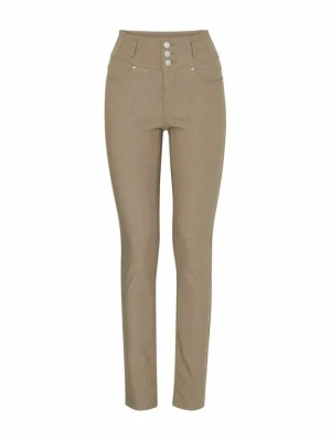 Jeansy Skinny Fit Fransa brązowy