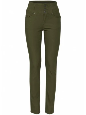 Jeansy Skinny Fit Fransa butelkowa zieleń