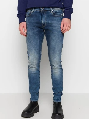 Jeansy Skinny Fit G-Star niebieski