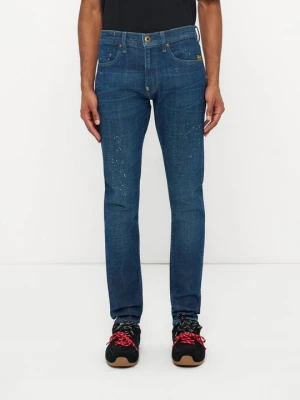 Jeansy Skinny Fit G-Star niebieski