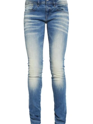 Jeansy Skinny Fit G-Star niebieski denim