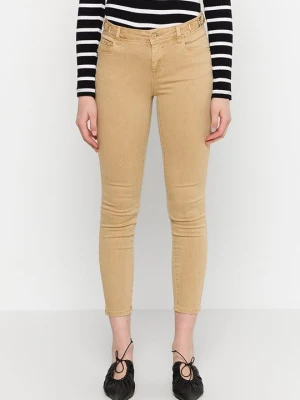 Jeansy Skinny Fit Gaudi brązowy