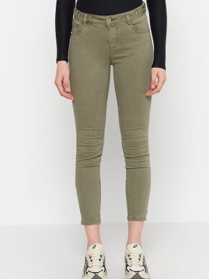 Jeansy Skinny Fit Gaudi oliwkowy