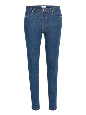 Jeansy Skinny Fit Gestuz granatowy